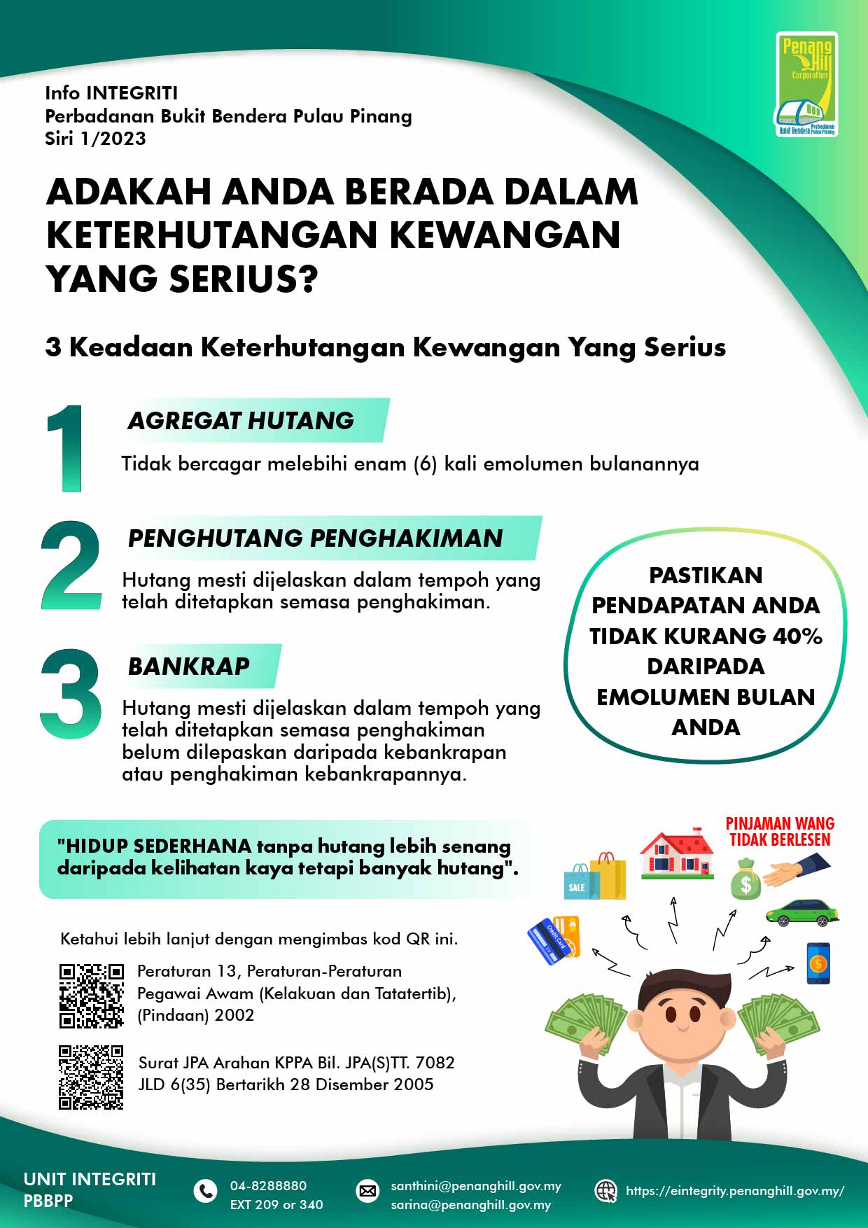 Adakah anda berada dalam keterhutangan kewangan yang serius ?