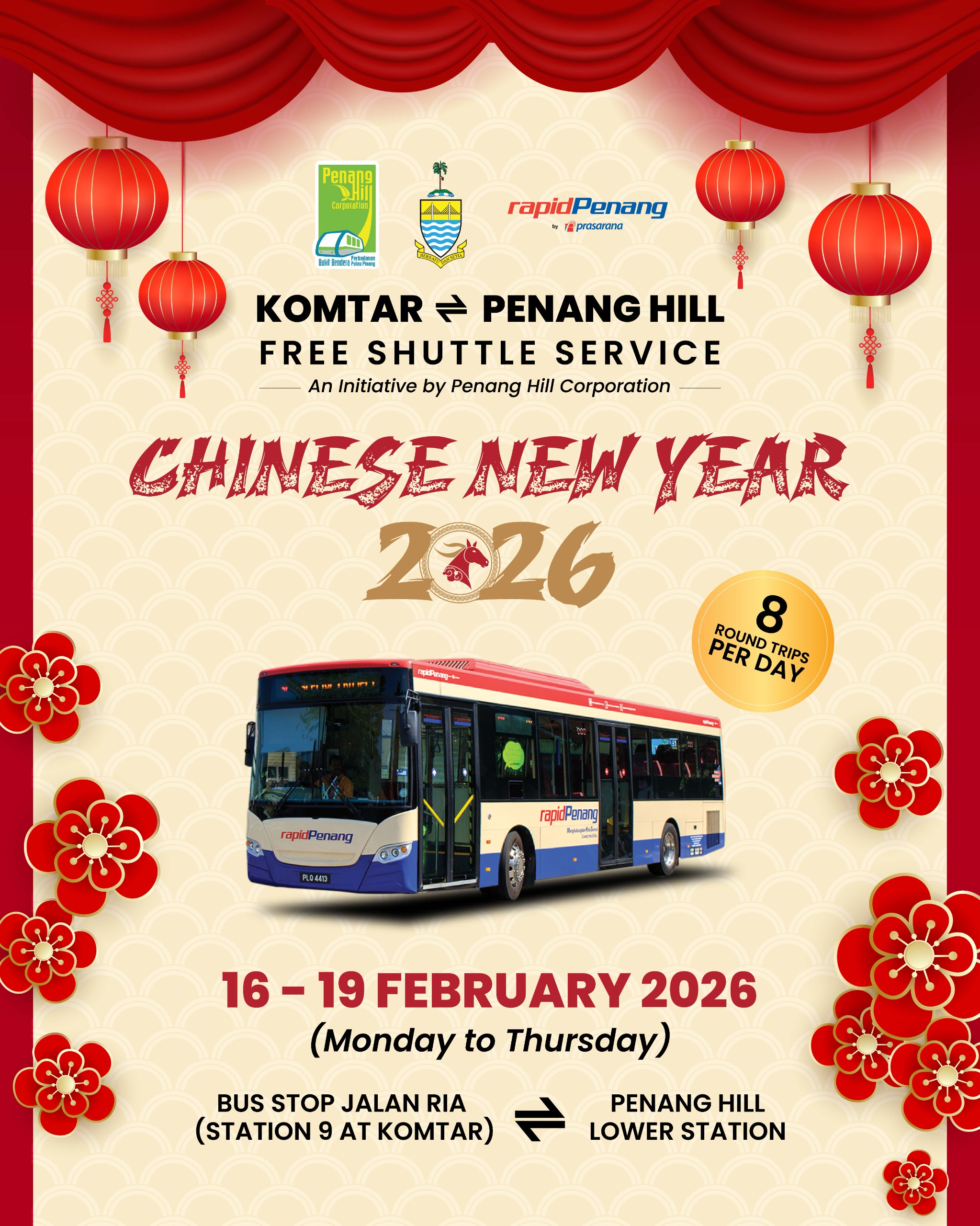 Penang Hill Free Shuttle Service