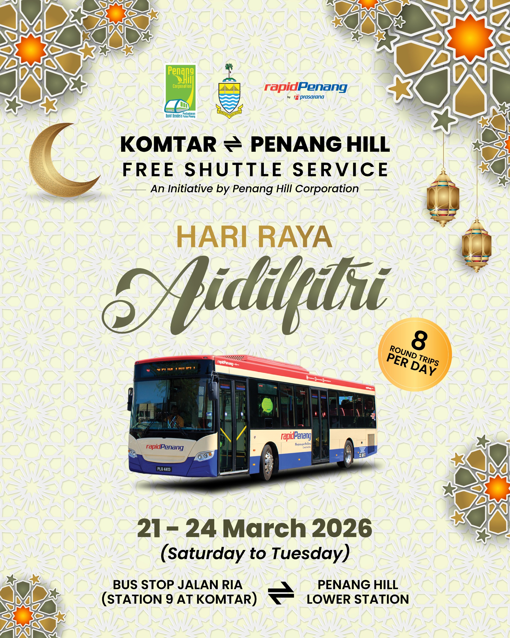 Penang Hill Free Shuttle Service – Raya